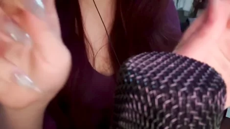 ASMR 夜猫子 紫色深V【1v+128m】
