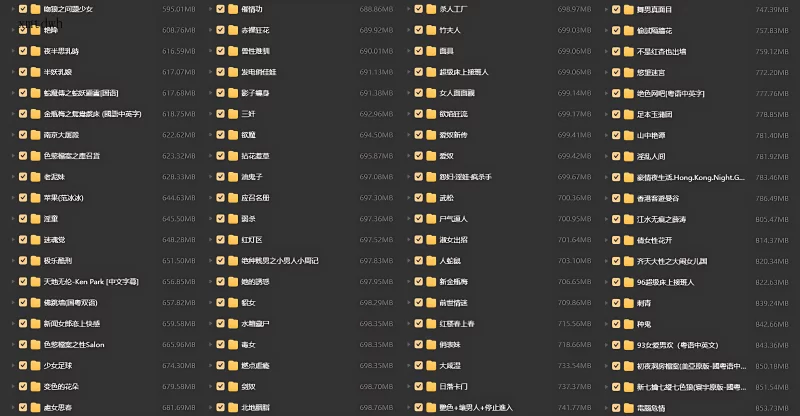 港台 香港三级片大合集-1T - 大放送，不买也来看看【远超500V+1019GB】
