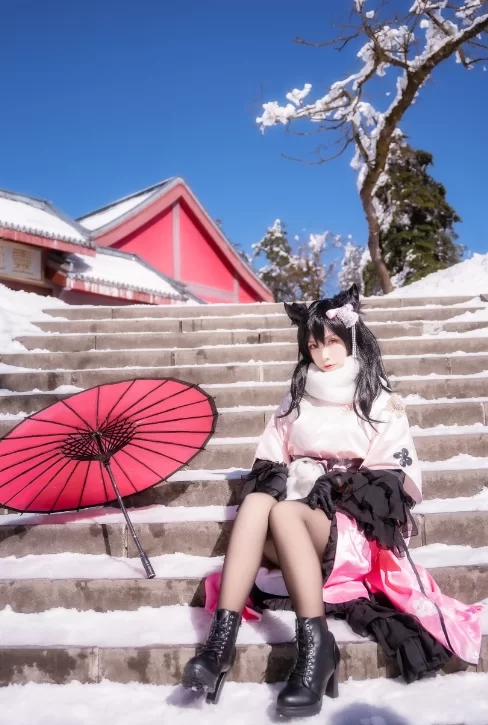 国产coser Neko薇薇 - 爱宕和服 45P-453M【45P+453M】
