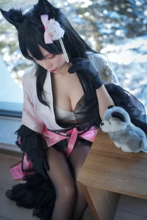 国产coser Neko薇薇 - 爱宕和服 45P-453M【45P+453M】