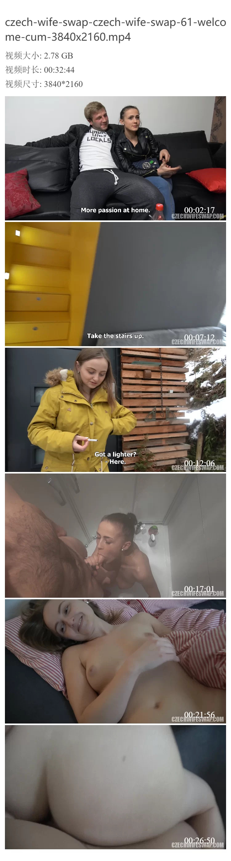 各种玩法 [CzechWifeSwap] SiteRip(捷克换妻) 4K画质-合集-2【19v+56G】