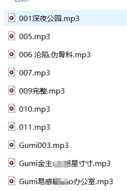 ASMR B站四爱up主Gumi耶斯剧情音声【10A+400M】