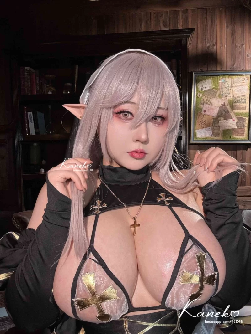 国产coser KANEKO咔喵-精灵修女【66p1v+548MB】