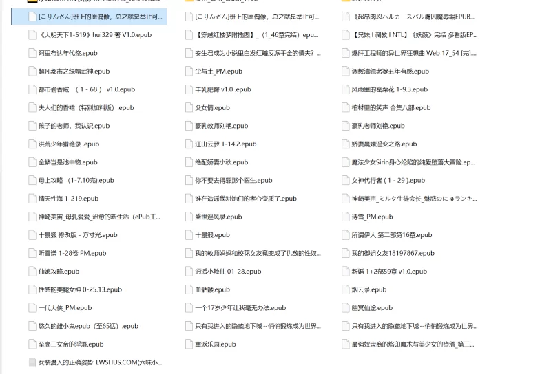合集 EPUB小说合集02【+252MB】