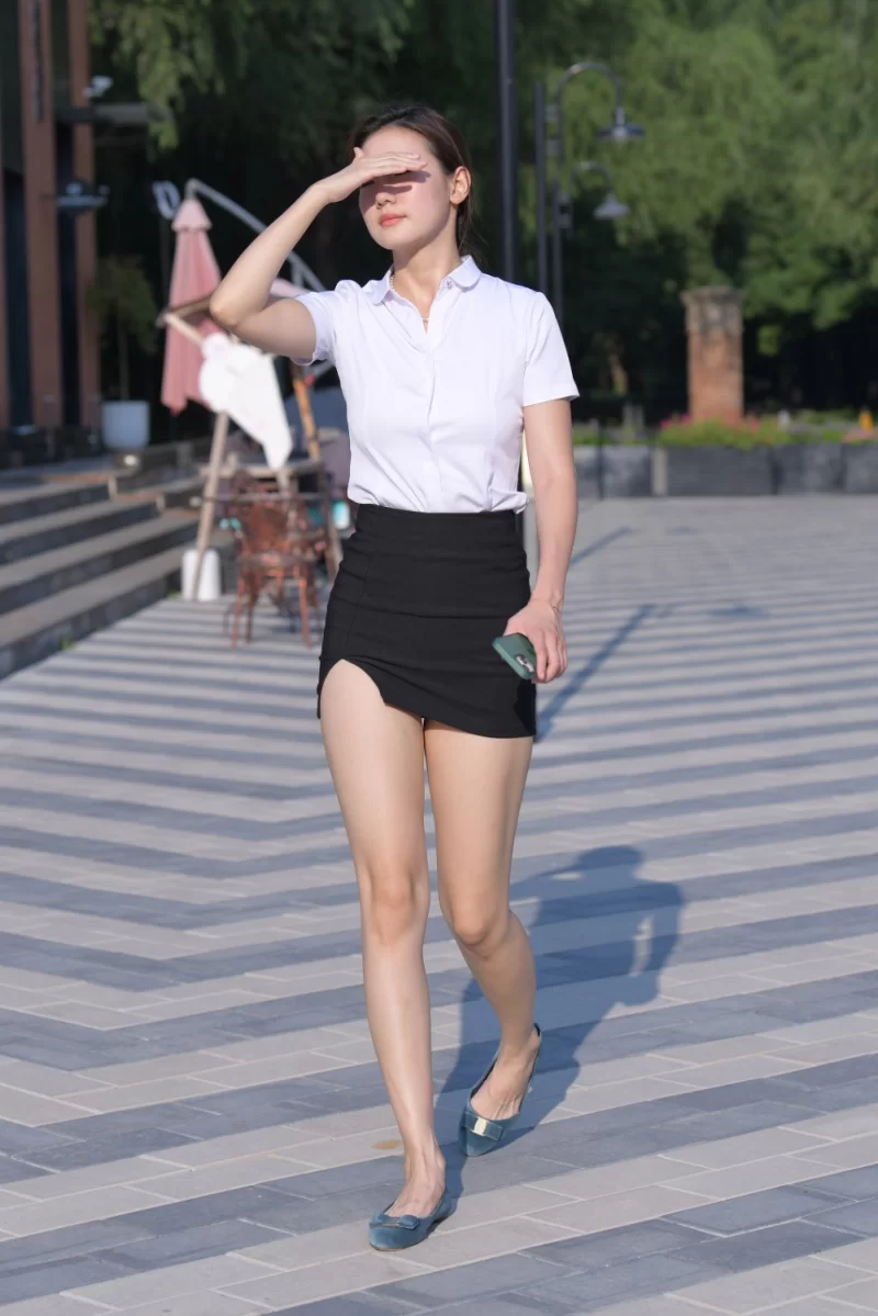 其他 一只麋鹿摄影作品 - 黑色制服包臀裙美女【425p+349MB】