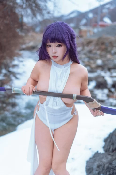 国产coser 小和甜酒&橙风千雅 - 雪山 菲伦&芙莉莲 88P-569M【88P+569M】
