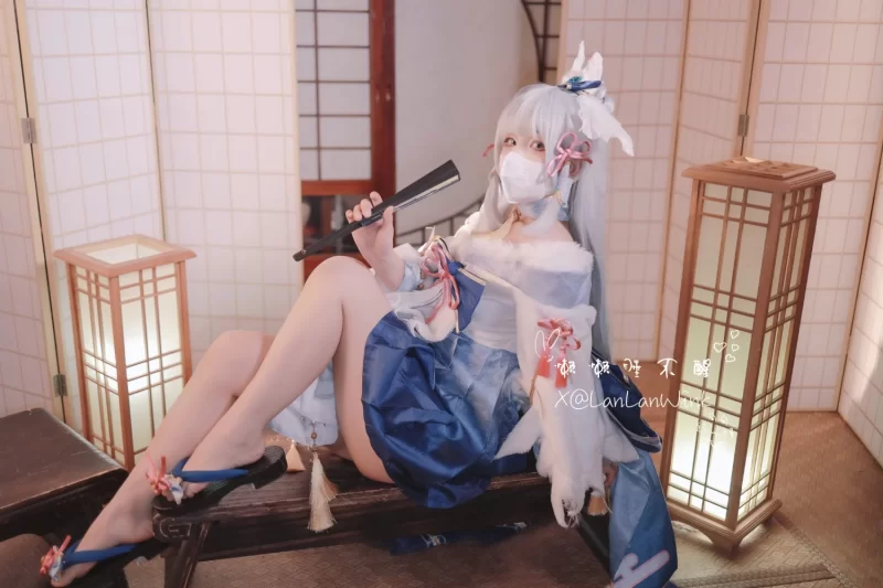 国产coser 懒懒睡不醒 [LanLanWink] – Ayaka Kamisato【61p+474mb】