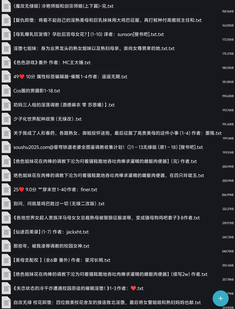 合集 [2币]10MB小说合集附件可以直接下载加2篇预览【+10MB】