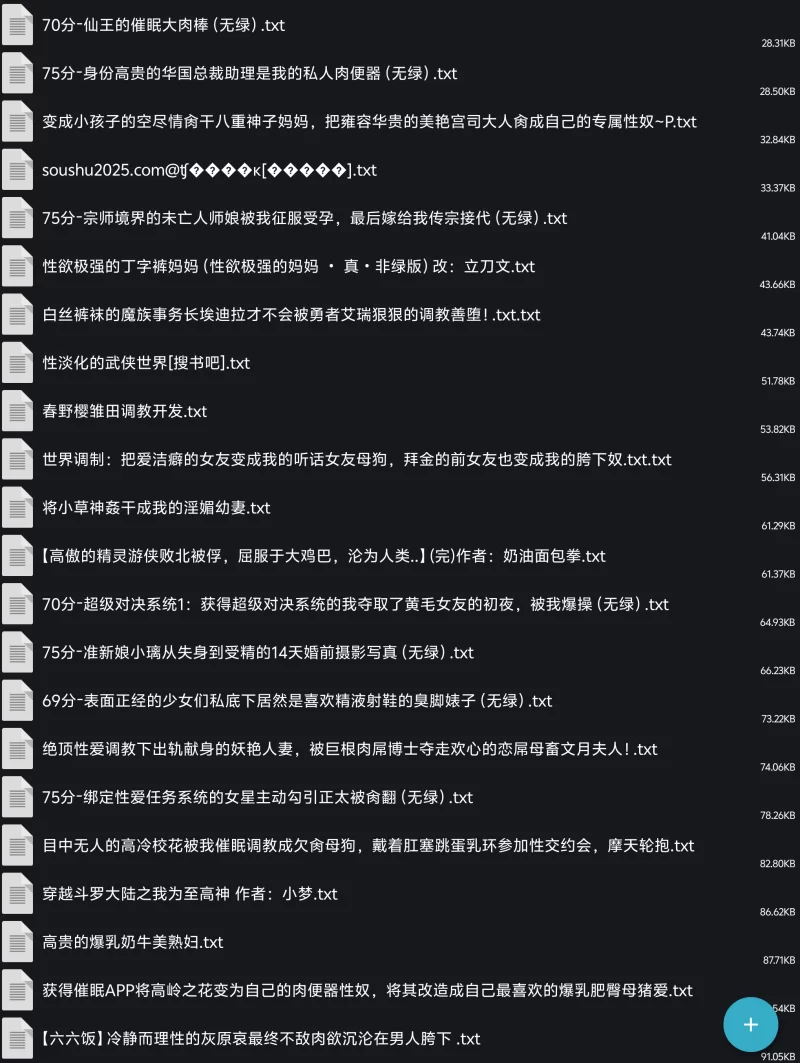 合集 [2币]10MB小说合集附件可以直接下载加2篇预览【+10MB】