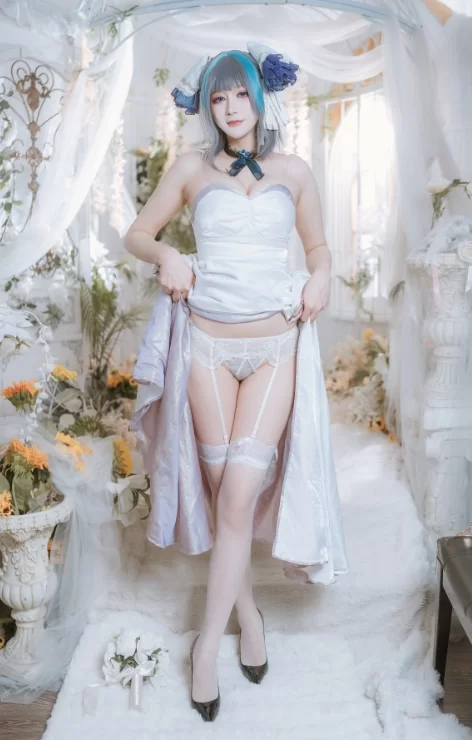 国产coser 兔胖胖－柴郡 礼服  40P-674M【40P+674M】
