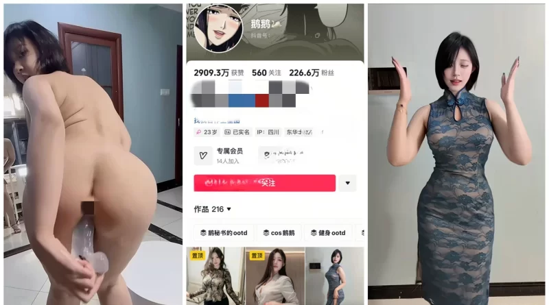 福利姬 抖音200w粉丝网红鹅鹅脸穴同框道具自慰抖臀5V/597.45 M【5V+597M】