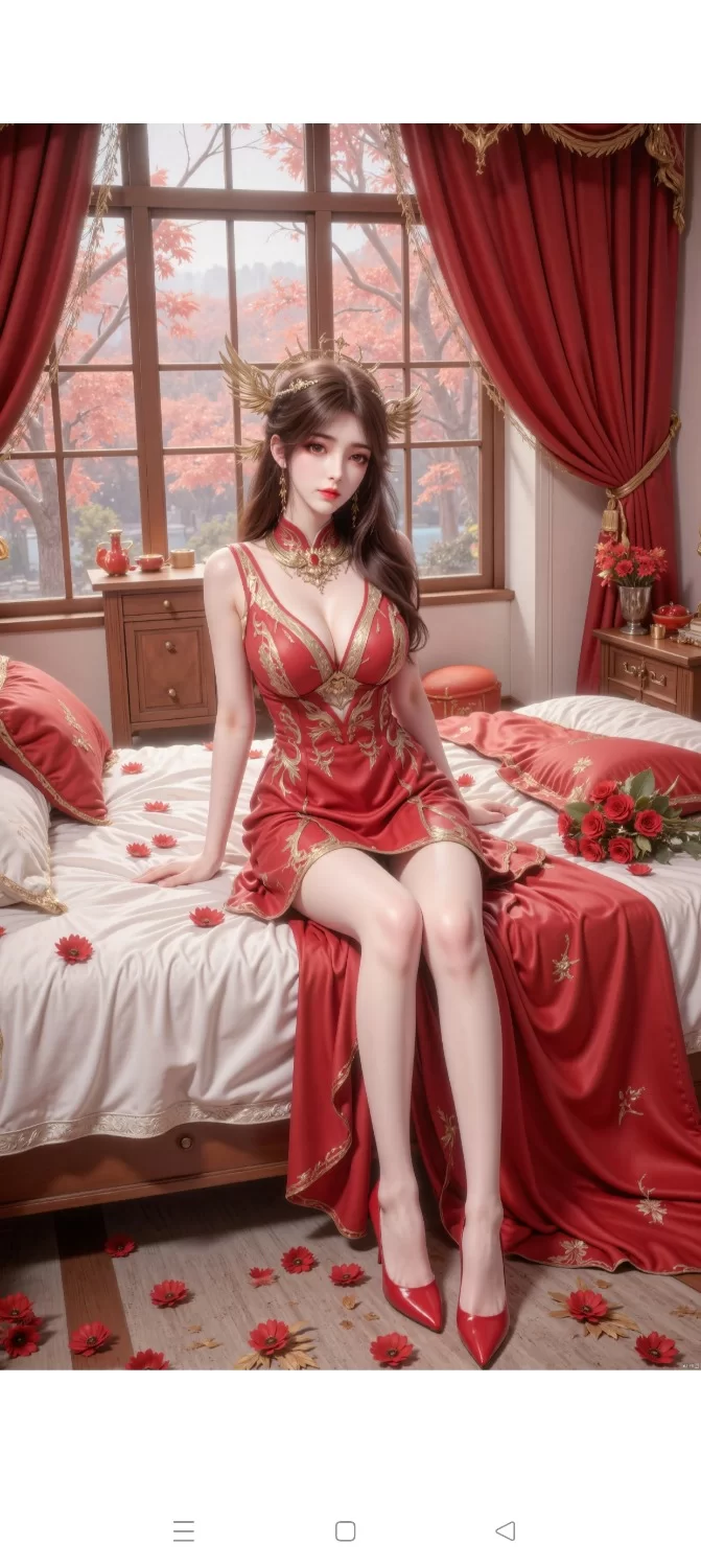 动漫 AI绘画 完美世界 婚装火灵儿（精美4K）（素（82P/百度/570M）【82P+570M】