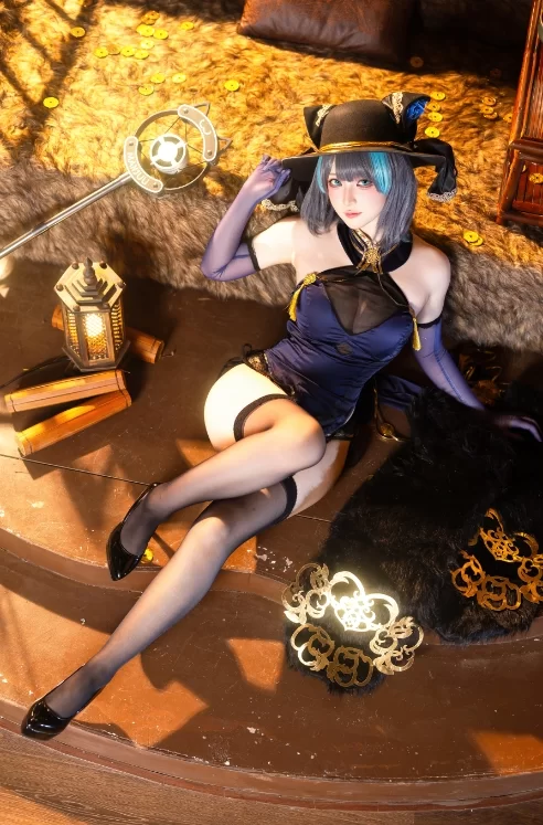 国产coser 屿鱼 - 金装猫猫头 60P-747M【60P+747M】
