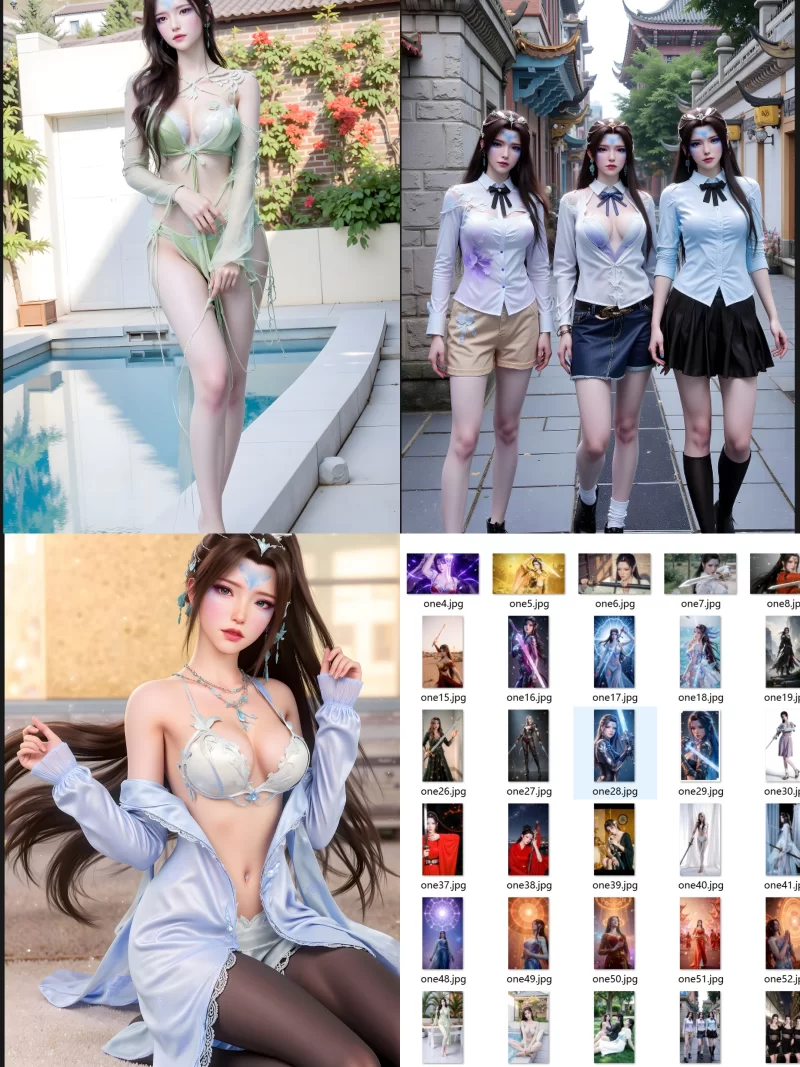 动漫 国漫女神，公孙杏、宁姚、稚圭、王冬儿、青霜、陆雪琪【6套446P+3.5G】