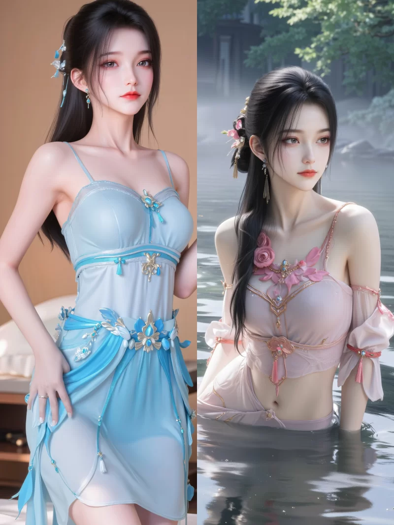 动漫 国漫女神，柳七月、公孙杏、宁姚、徐欣、清漪【5套，743P+13G】