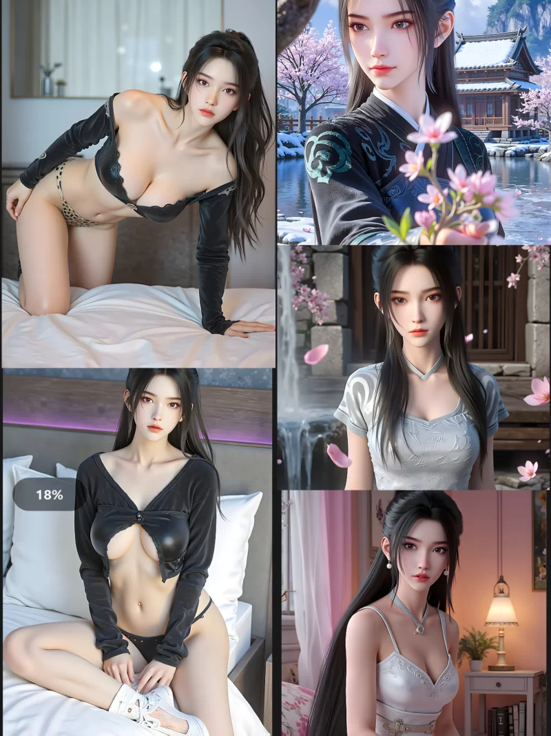 动漫 国漫女神，公孙杏、宁姚、稚圭、王冬儿、青霜、陆雪琪【6套446P+3.5G】