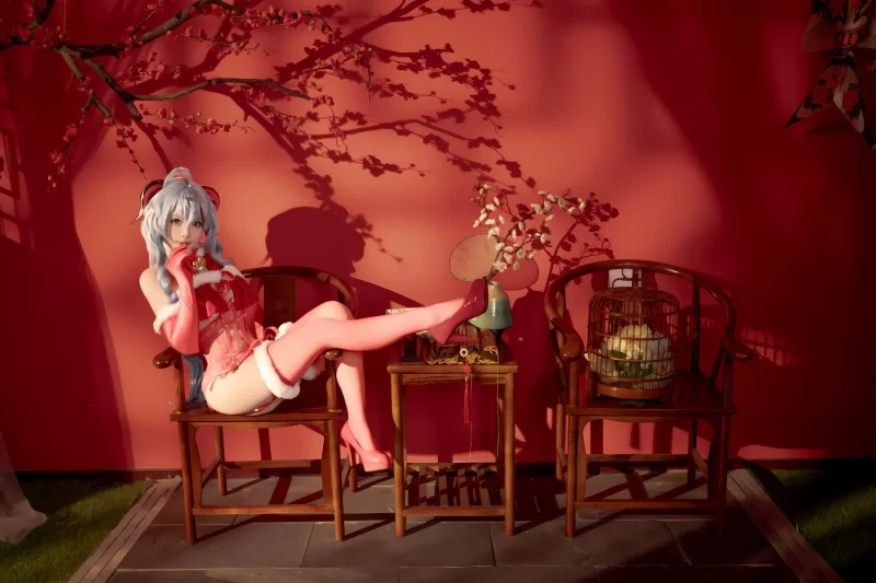 国产coser Bangni邦尼: 甘雨新春【91P+8V+750MB】