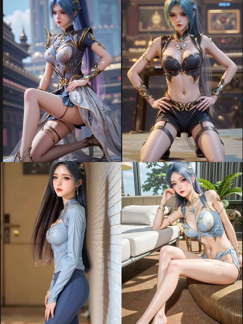 动漫 国漫女神，公孙杏、宁姚、稚圭、王冬儿、青霜、陆雪琪【6套446P+3.5G】
