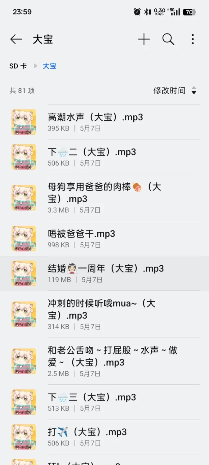 ASMR 推特cv大宝音声72个大合集（72v+1.28g）【72v+1.28g】