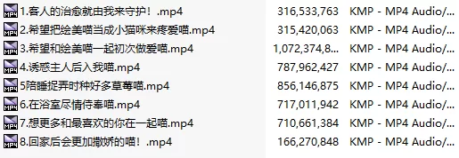 ASMR 和爱撒娇的猫耳小姐姐亲密love色色-希望你能像小猫咪一样【1+800M】