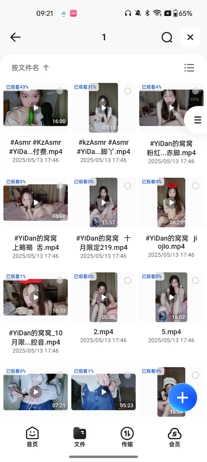 ASMR YiDan的窝窝【57v+11G】