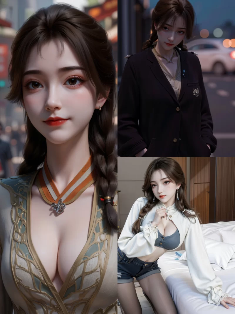 动漫 国漫女神，柳七月、公孙杏、宁姚、徐欣、清漪【5套，743P+13G】