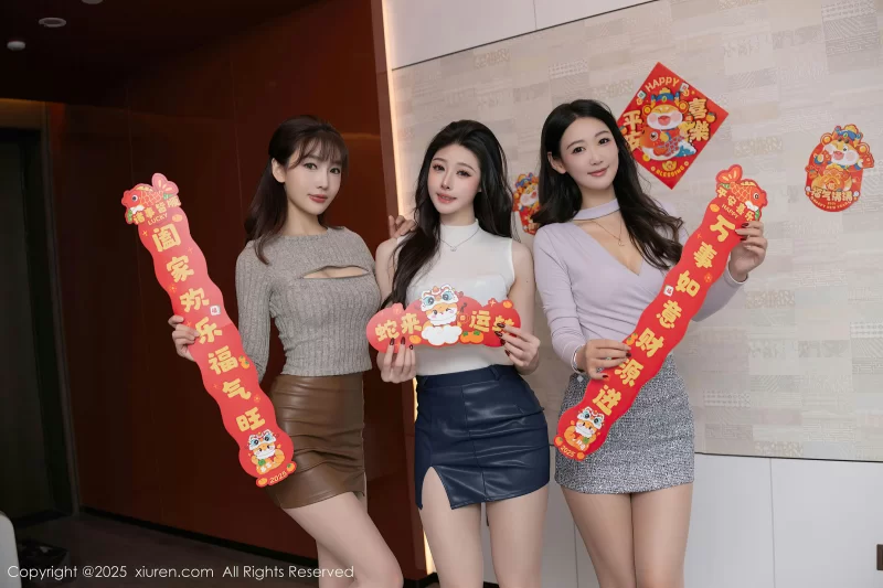 国产模特 XIUREN秀人网 2025.01.26 NO.9832 模特合集 陆萱萱 唐安琪 小逗逗【79P+862MB】