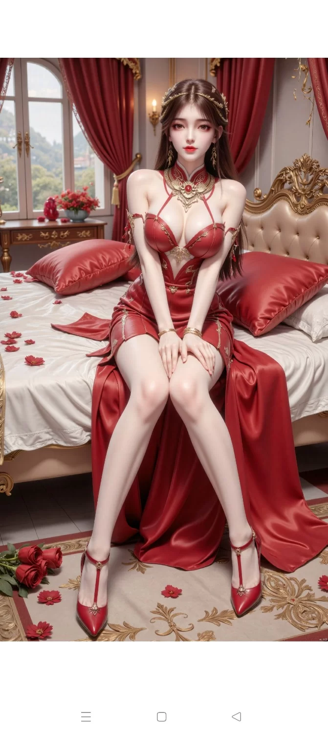 动漫 AI绘画 完美世界 婚装火灵儿（精美4K）（素（82P/百度/570M）【82P+570M】