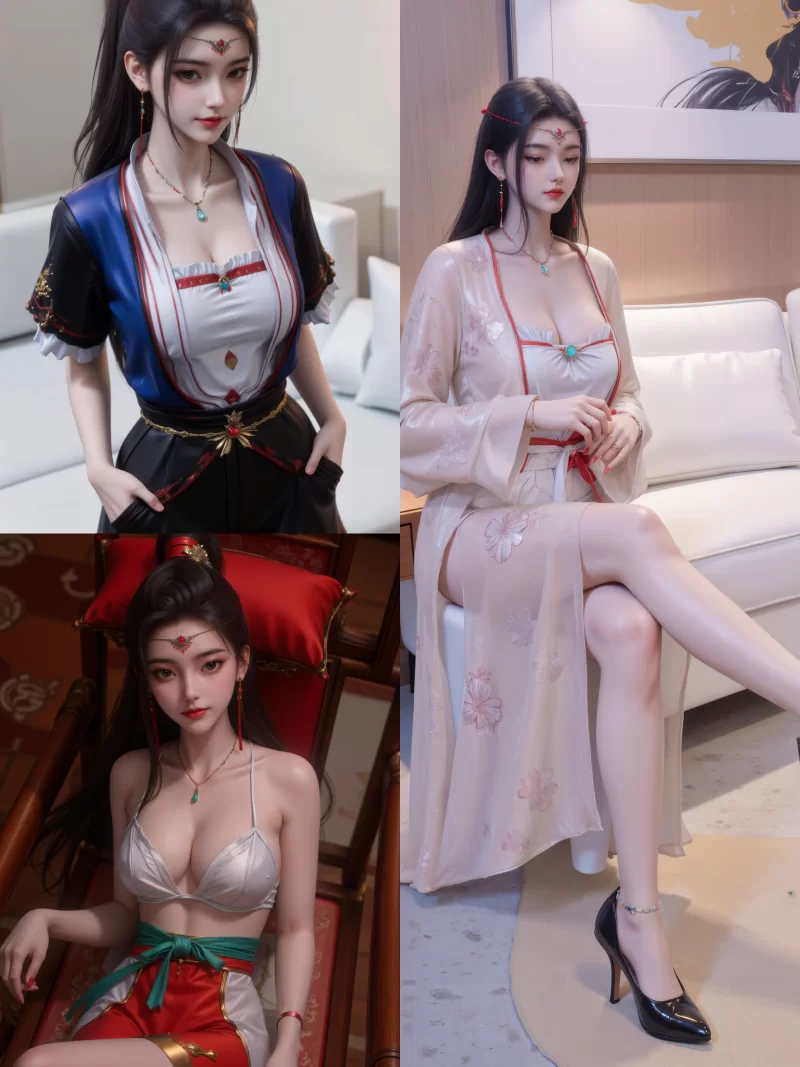 动漫 国漫女神，柳七月、公孙杏、宁姚、徐欣、清漪【5套，743P+13G】