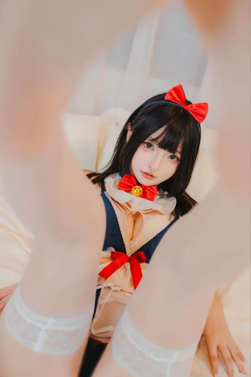 国产模特 神楽坂真冬-白丝猫娘 [75P-2V 658 MB/度盘]【2V75P+658M】