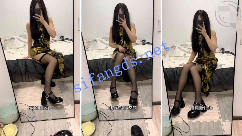 高颜值美女 ❤️外站女博主（爱吃雪糕）后续4-穿着旗袍骑在哥哥身上【np+300m】