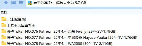 福利姬 浵卡Tokar Patreon25年4月三套 [流螢 早瀬優香 WA2000]【88p5v+5.67G】