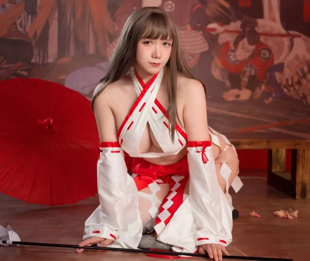 Cosplay 麻花酱 NO.94 巫女系列【50P+72m】