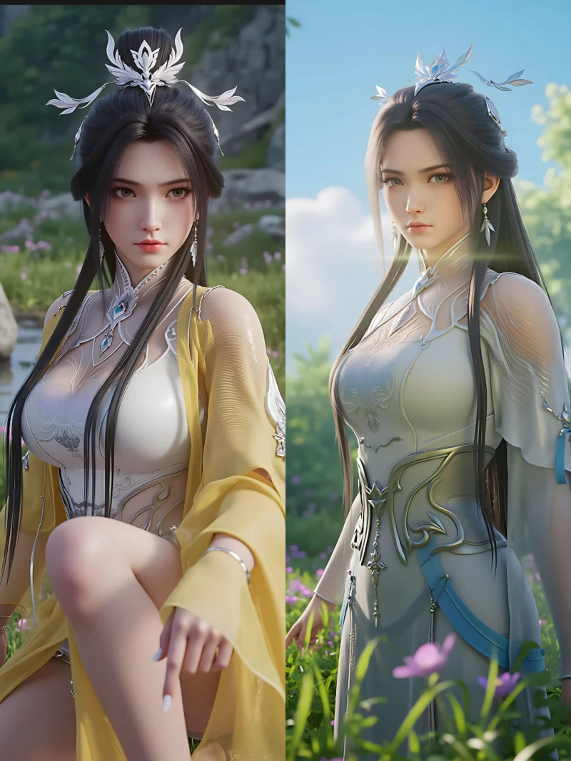 动漫 国漫女神，公孙杏、宁姚、稚圭、王冬儿、青霜、陆雪琪【6套446P+3.5G】