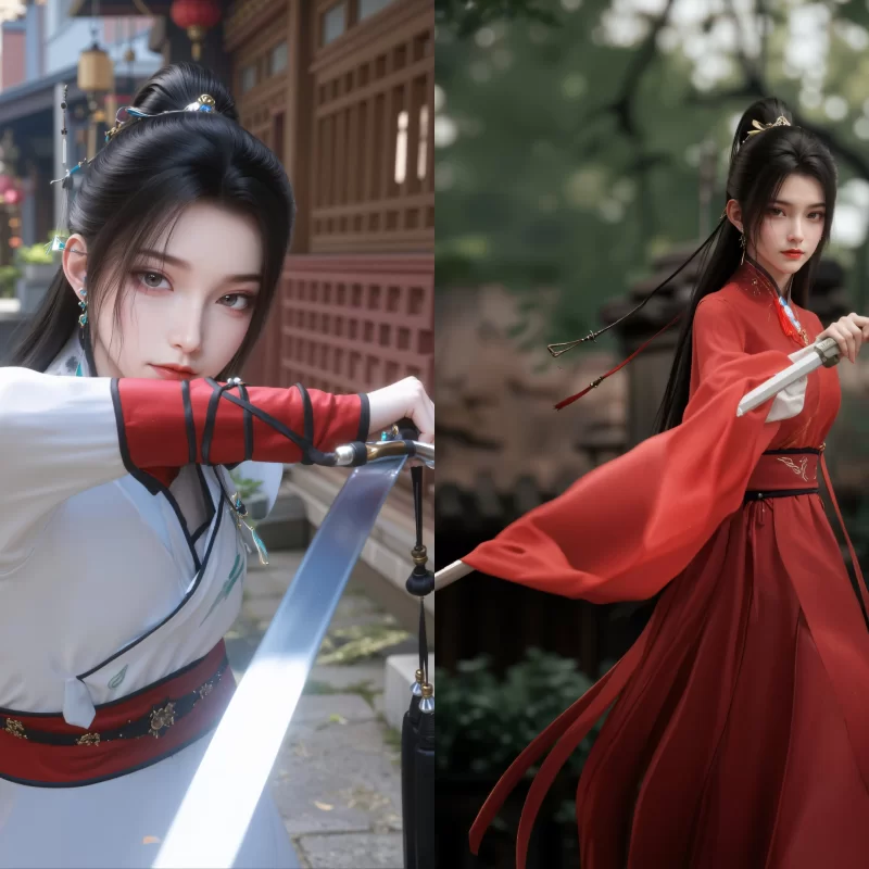 动漫 国漫女神，柳七月、公孙杏、宁姚、徐欣、清漪【5套，743P+13G】