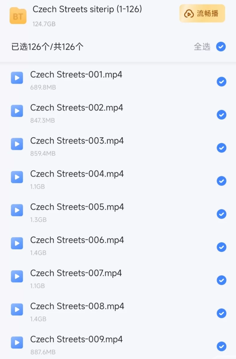 合集 CZECHstreets系列126部【126v+130G】