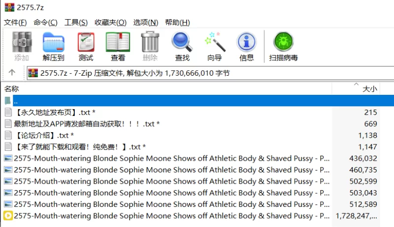 高颜值 [高清修复]令人垂涎的金发美女 索菲・穆恩【1v5p+1.6G】