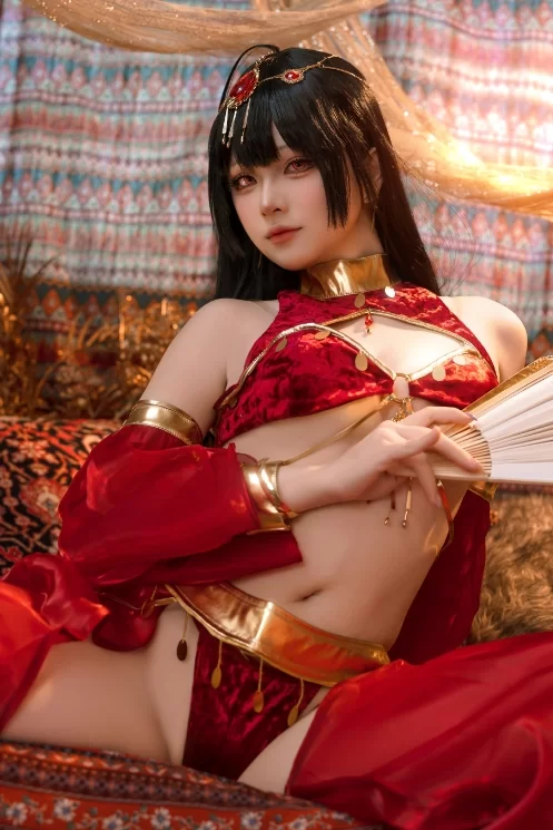 国产coser 屿鱼 - 碧蓝航线 大凤舞娘 新年特典 50P-449M【50P+449M】