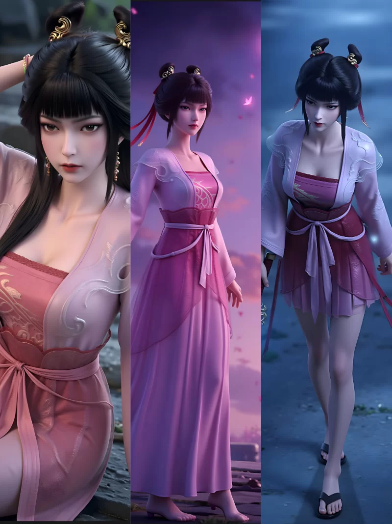 动漫 国漫女神，公孙杏、宁姚、稚圭、王冬儿、青霜、陆雪琪【6套446P+3.5G】