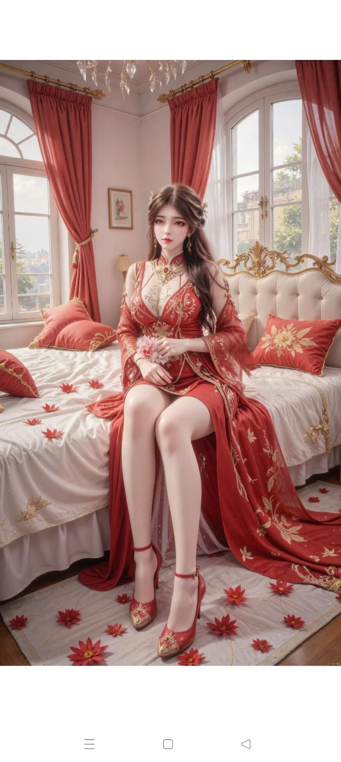动漫 AI绘画 完美世界 婚装火灵儿（精美4K）（素（82P/百度/570M）【82P+570M】