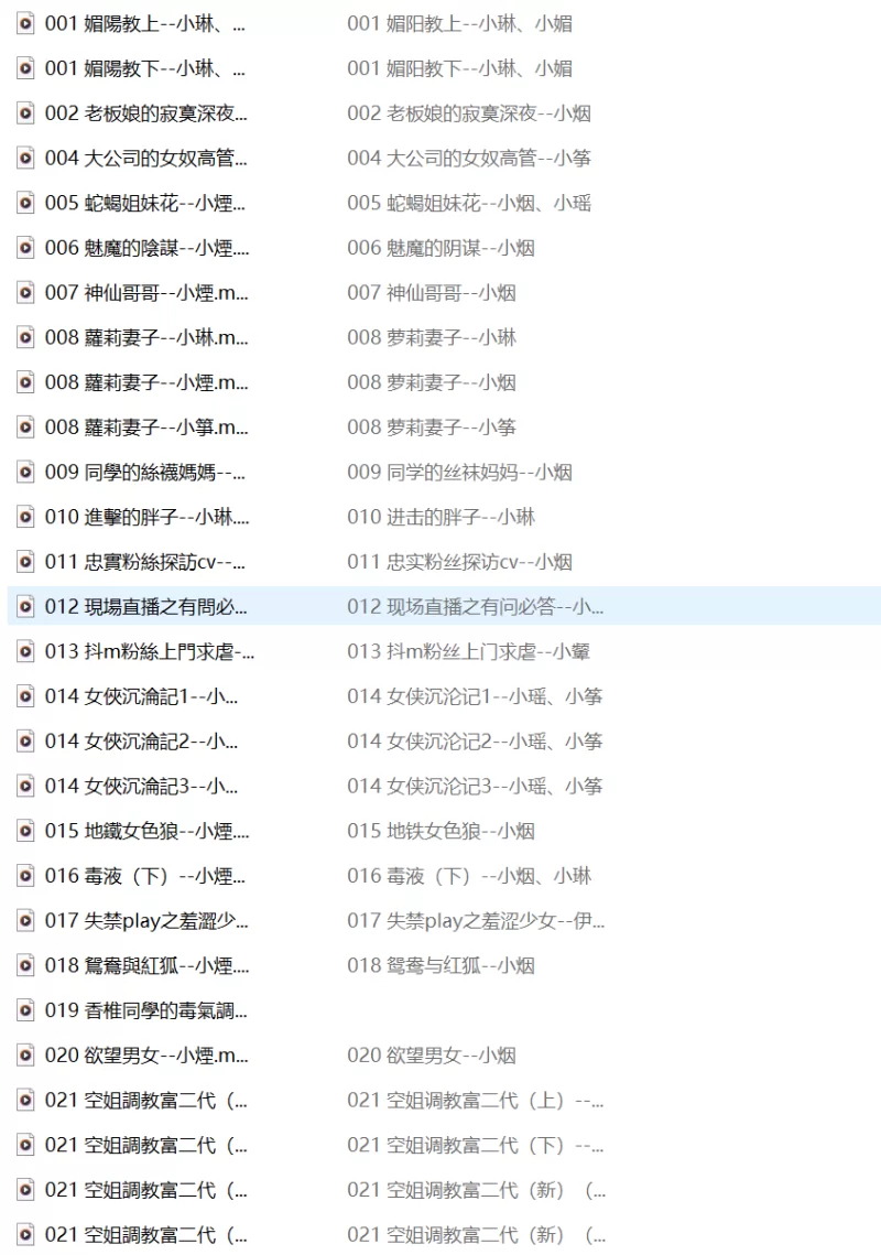合集类 步非烟第二季A01-A50【60+3G】