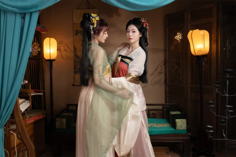国产模特 [秀人网]陆萱萱&安然 最新 双女情趣古装诱惑视图【80P+2V+2.17G】