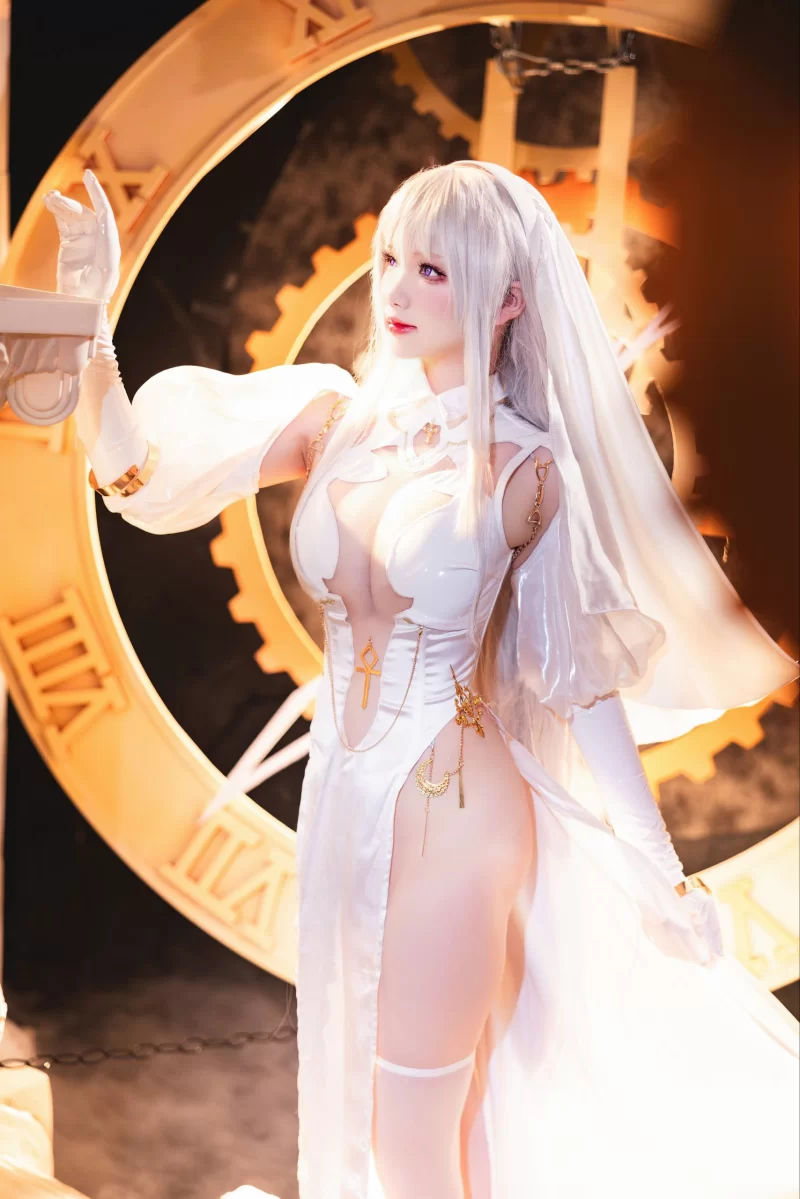 国产模特 [cosplay-雪晴Astra]圣天使修女【52P2V+1.64G】