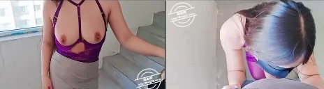 自拍 [善良的小嫂子]楼道中的骚嫂子，成熟性感的肉体在户外穿梭，大胆做爱【1v+400M】