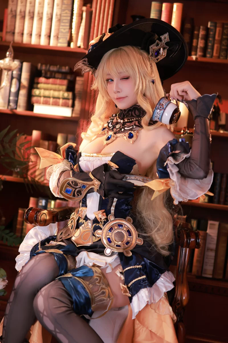 国产coser 水淼aqua NO.252 原神 纳维亚 Navia【57P+90MB】