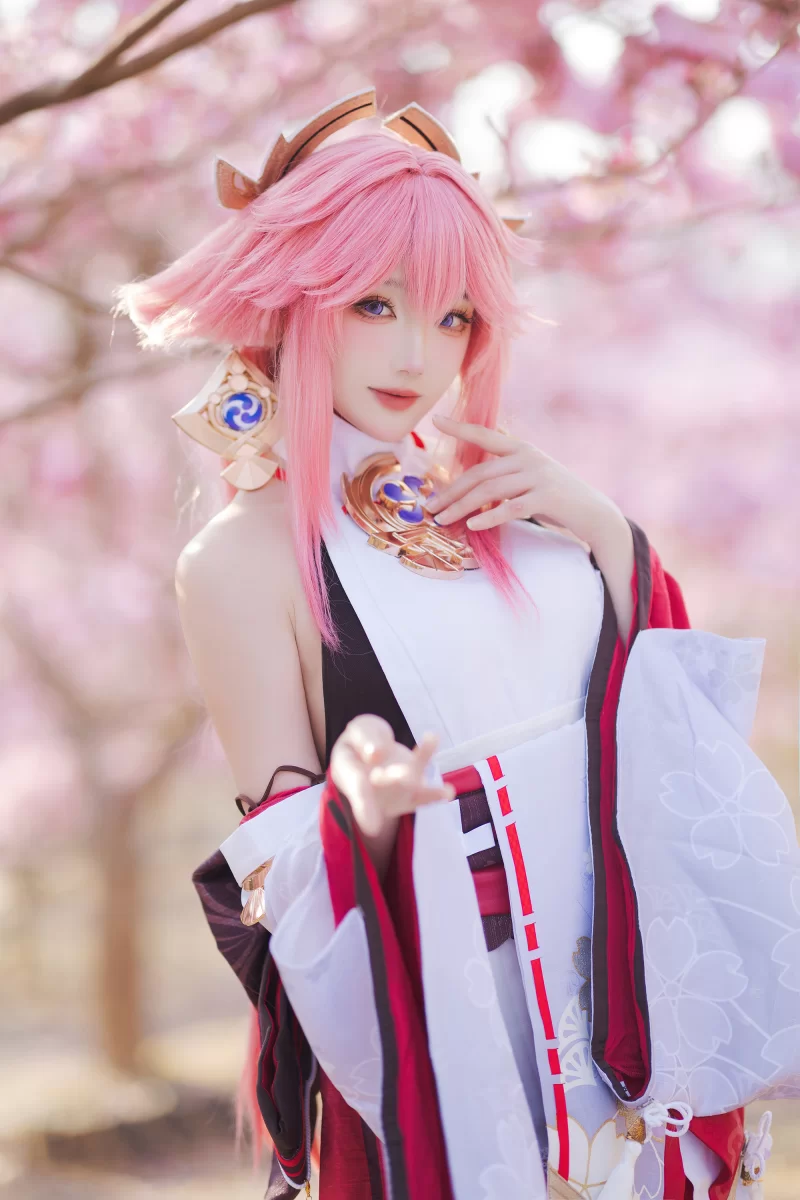 国产coser 瓜希酱 - NO.133 原神 八重神子【20P+61MB】