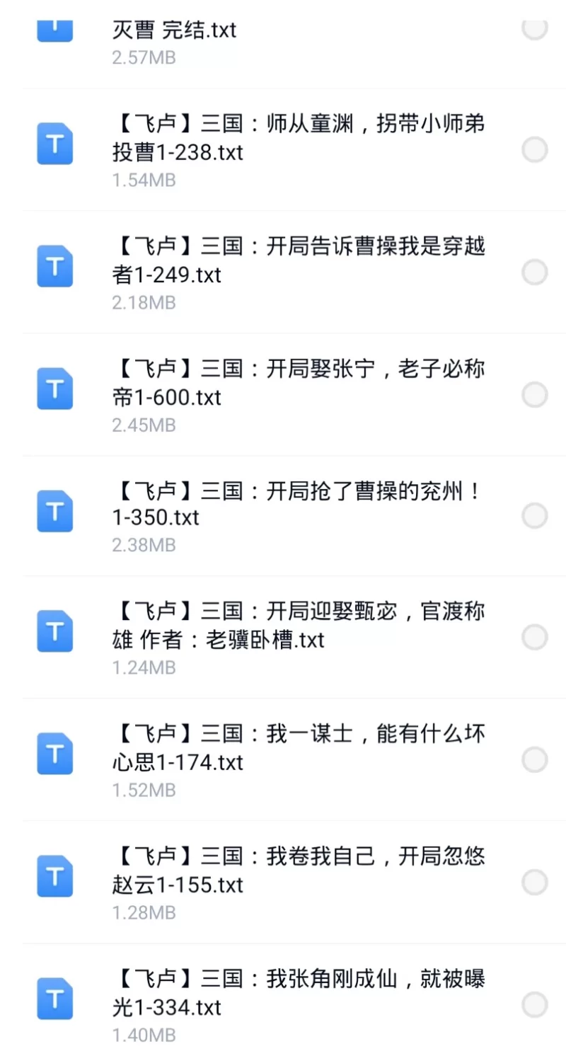 合集 6月9日300本小说  飞卢 起点 刺猬猫 小说合集【+300M】