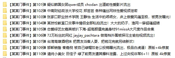 各种门 [大瓜回顾系列]某某门事件 有详细目录 第1-120弹【120v+36G】