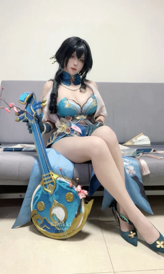 Cosplay Dakki伊_崩坏星穹铁道（阮梅） [49P+1V]【49P+1V+500m】