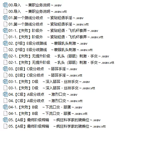 ASMR 简体中文版[M男向]疯狂科学家的精子评阶自慰辅助游戏【10V+2.18G】